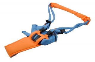 APT BQ33 Popruhy na učenie chôdze pre deti - oranžovo-modré