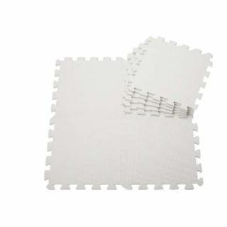EVA Penový koberec 60x60 cm - 4 ks, biela, KX7462