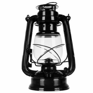 ISO 20683 Petrolejová lampa 24 cm - čierna