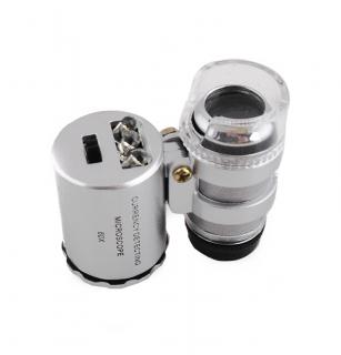 ISO 430 Vreckový mikroskop 60x / UV / LED