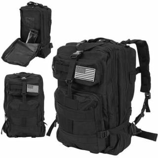 ISO 8919 Vojenský batoh 38 l - čierny