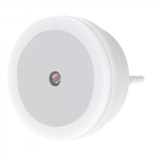 KIK KX5089 LED svietidlo do zásuvky, okrúhle - biele