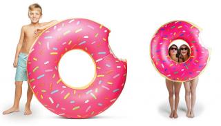 Obrie nafukovacie Donut 120 cm - ružový