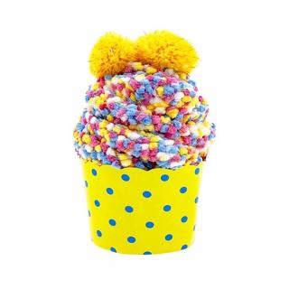 Ponožky - žltý cupcake
