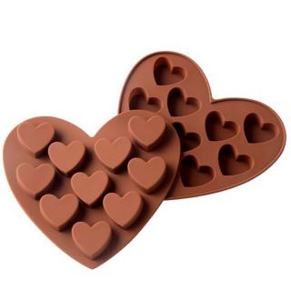 Silikónová forma na čokoládu - srdce
