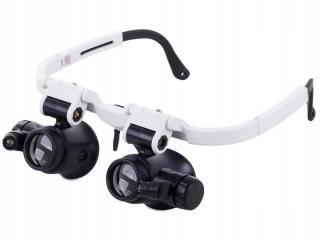 Verk 09116 Hodinárske okuliare s LED osvetlením 8x-23x