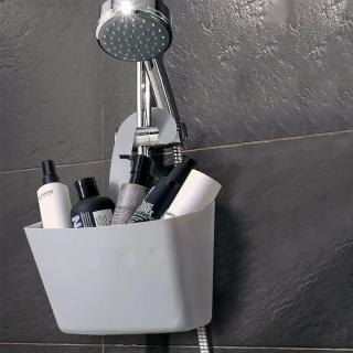 Závesný box na kúpeľňové doplnky - šedý