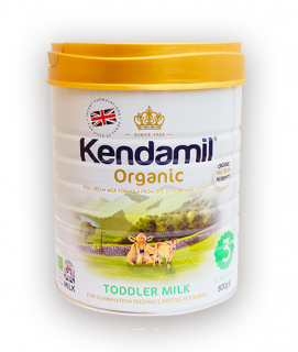 Kendamil 100% BIO/organické plnotučné batolecí mléko 3 – mléčná výživa pro malé děti