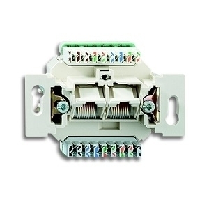 BASIC Prístroj zásuvky 2xRJ45 cat5e. UTP biely