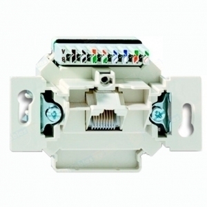 BASIC Prístroj zásuvky RJ45 cat.5e UTP slonová kosť