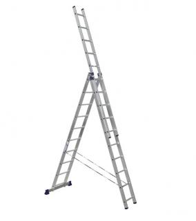 Trojdielny rebrík ALUMET H3 5310 3x10 priečok 775310 hliníkový