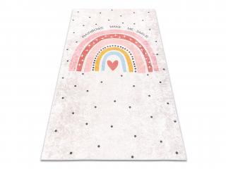 Béžový protišmykový koberec Rainbow Rozmer: 80x150 cm