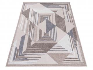 Béžový pruhovaný koberec Ebess Rozmer: 120x170 cm