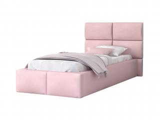 Čalúnená posteľ 90x200 s úložným priestorom Dony - ružová