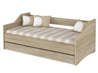 Detská posteľ s úložným priestorom Lulu 180x80 - dub sonoma