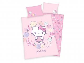 Detské bavlnené obliečky 100x135+40x60 - Hello Kitty
