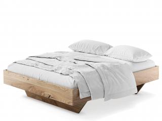 Drevená dubová manželská posteľ Bergamo Rozmer: 140x200