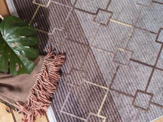 Hnedý luxusný protišmykový koberec Caph Rozmer: 160x230 cm