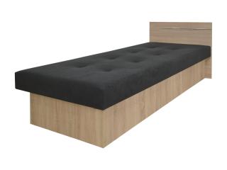 Jednolôžková posteľ s úložným priestorom Emily Plus dub sonoma