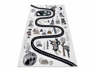 Krémový detský koberec Cesta lesom Rozmer: 140x190 cm