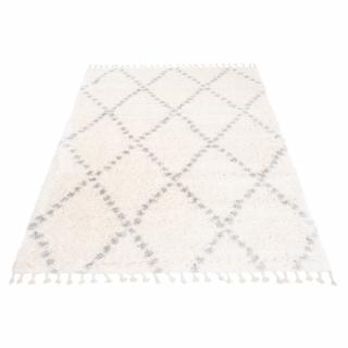 Krémový škandinávsky shaggy koberec Apach Rozmer: 80x150 cm