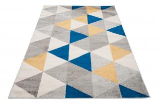 Modro-sivý vzorovaný koberec Nico Rozmer: 240x330 cm