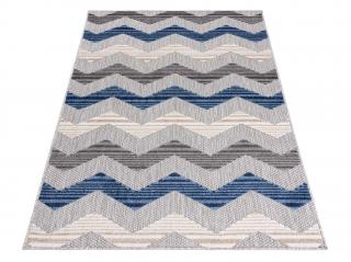 Modrý tkaný koberec Beta Rozmer: 140x200 cm
