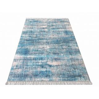 Modrý tkaný koberec BLAK 02 Rozmer: 160x220 cm