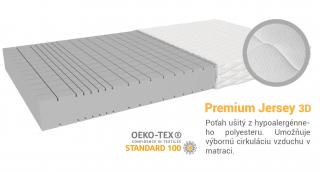 Penový matrac Nela 160x200 Poťah: Premium Jersey 3D