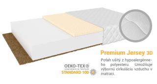 Pikolino matrac 90x200 cm Poťah: Premium Jersey 3D