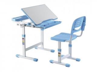 Rastúci písací stôl a stolička Kantare Farba: Modrá