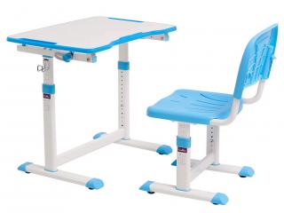 Rastúci písací stôl a stolička Kloe Farba: Modrá