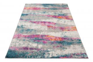 Ružovo-modrý vzorovaný koberec Nova Rozmer: 120x170 cm