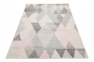 Šedo-ružový vzorovaný koberec Amor Rozmer: 160x220 cm