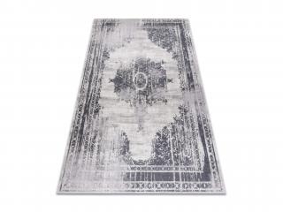Sivo-biely vzorovaný koberec Mira Rozmer: 80x150 cm