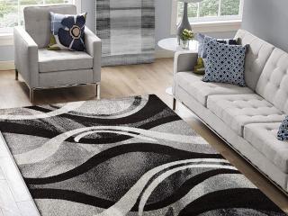 Sivo-čierny vzorovaný koberec Near Rozmer: 160x220 cm