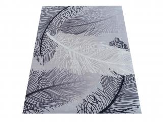 Sivý moderný koberec Lyx Rozmer: 60x100 cm