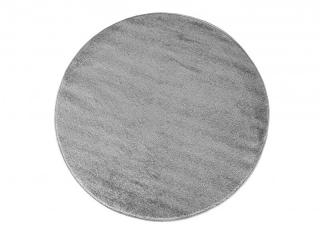 Sivý okrúhly koberec Lora Rozmer: 160x160 cm