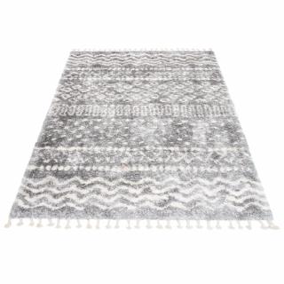 Sivý škandinávsky shaggy koberec Ontary Rozmer: 140x200 cm