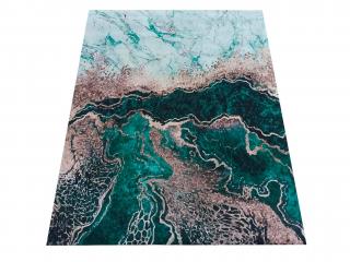 Smaragdový protišmykový koberec Moke Rozmer: 60x100 cm