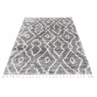 Tmavosivý plyšový koberec Kory Rozmer: 140x200 cm