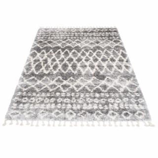 Tmavosivý shaggy koberec Croman Rozmer: 80x150 cm