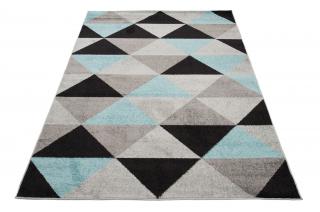 Tyrkysovo-sivý vzorovaný koberec Arlo Rozmer: 240x330 cm