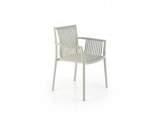 Záhradná stolička K492 - sivá