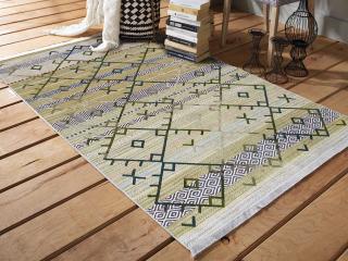 Zelený luxusný protišmykový koberec Zaniah Rozmer: 120x180 cm