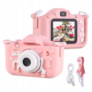 Detský Fotoaparát - X5 UNICORN - ružový