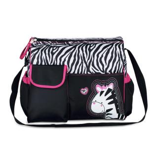Taška pre mamičky - zebra ružová