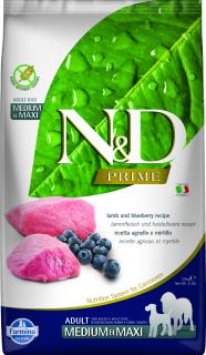 Farmina N&D dog PRIME (GF) adult medium & maxi, lamb & blueberry 2,5 kg