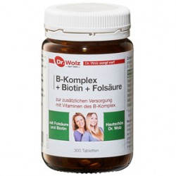 B-Komplex + Biotin + Folsäure Hefetabletten Dr. Wolz 300 tabliet