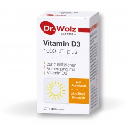 Vitamin D3 1000 I.E. plus Dr. Wolz 60 kapsúl